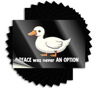 Calcomanías y calcomanías de casco duro Peaceland: The Duck's Quest for Harmony, 10 unidades, divertidas calcomanías para decoración de bar para mujer (6 x 9 cm)