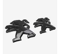 Calcomanías y calcomanías de Metal 3D para automóviles Emblema Insignia T Logotipo Apto para P-eugeot 4008 2017 2018 2019, Negro