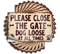 Calcomanías y calcomanías para coche con texto en inglés "Keep the Gate Closed for your Dog's Safety Stickers 10pcs Anti Biden Stickers Funny Signs for Man Cave" (8 x 12 cm)