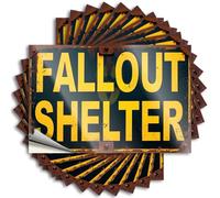 Calcomanías y calcomanías para coche, señalización de refugio de Fallout, una mirada nostálgica, 10 calcomanías antiBiden, letreros divertidos para cueva de hombre (8 x 12 cm)