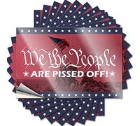 Calcomanías y texto en inglés "We The People are Pissed Off", divertido vinilo adhesivo para parachoques personalizado para coche, letrero de bar para decoración del hogar (12 x 18 cm, 2 unidades)