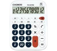 Calculadora Avizar TX-03702 12 dígitos blanca teclas silenciosas