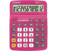 Calculadora Avizar TX-03705 Rosa 12 Dígitos con Función de Voz y Pantalla Inclinada
