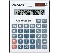 Calculadora Avizar TX-03708 12 dígitos blanca con apagado automático