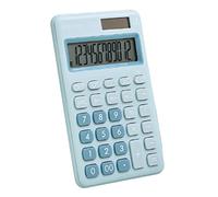 calculadora, Calculadora electrónica de Mano con Pantalla 12 dígitos y batería Solar Doble Uso for Estudiantes niños(BLU)