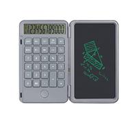 calculadora, Calculadora portátil de 12 dígitos con Teclado Escritura a Mano, calculadora electrónica botón Carga USB, for Estudiantes y Oficina(Gris)