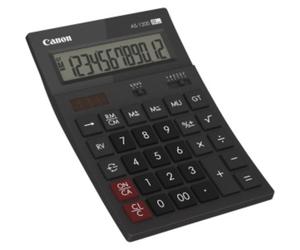 Calculadora Canon AS1200HB de 12 dígitos con alimentación solar y pilas