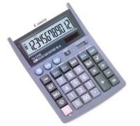 Calculadora Canon TX-1210E 12 Dígitos Pantalla Inclinada Conversión Euro Lila Escritorio
