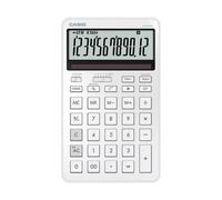 Calculadora Casio JW-200DQ Blanco 12 dígitos Metal Solar/Batería