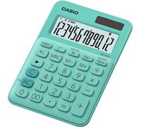 Calculadora Casio MS-20UC-GN Verde 12 Dígitos Doble Alimentación Escritorio