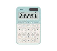 CASIO MS-20YC Calculadora de Escritorio pequeña con cálculo de Tiempo, Verde Claro