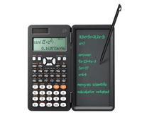 Calculadora científica con Pizarra/Pantalla borrable para Escribir y lápiz - Color Negro, Solar y con batería - 417 Funciones y 8 Modos - para Matemáticas física geometría