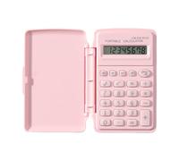 Calculadora científica de 8 dígitos para estudiantes con funda de durabilidad, funciones matemáticas básicas, color caramelo, calculadora científica