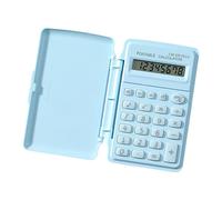 Calculadora científica de 8 dígitos para estudiantes con funda de durabilidad, funciones matemáticas básicas, color caramelo, calculadora científica