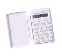 Calculadora científica de 8 dígitos para estudiantes con funda de durabilidad, funciones matemáticas básicas, color caramelo, calculadora científica