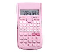 Calculadora Científica Eficiente de 12 bits, Calculadora Matemática de 240 Funciones con Pantalla LED, Cubierta Dura Deslizante, Fácil Uso para Estudiantes y Profesores (Rosa)