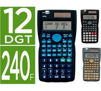 Calculadora Científica Xf35 12 Dígitos 240 Funciones 156X85X20 Mm Display de 10 Unidades. colores variados