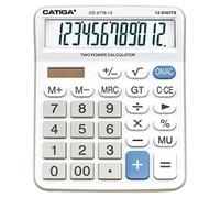 Calculadora Comercial de 12 dígitos con Gran Pantalla LCD de 5 Pulgadas, Botones Gigantes sensibles, Funciona con batería y energía Solar, Uso financiero de Contabilidad en el