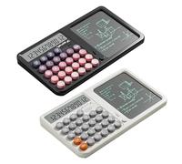 Calculadora con bloc de notas, tablero de dibujo de escritura a mano para estudiantes, negocios, adultos, escuela y hogar, con protección ocular y fácil cálculo, 5.91 x 10.35 pulgadas