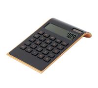 Calculadora de 10 dígitos, Calculadora de Escritorio de energía Solar con Pantalla LCD Diseño Inclinado Tamaño de Bolsillo portátil Delgado para Negocios de Oficina en casa (Negra)
