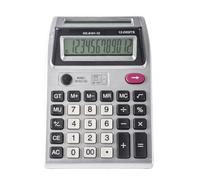 Calculadora de 12 dígitos con pantalla lateral con ABS antigolpes para auditorías financieras y uso en aula, calculadora de escritorio de doble vista para trabajo en equipo