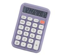Calculadora de 12 dígitos para profesionales financieros con botón grande y pantalla transparente, calculadora de escritorio portátil financiera
