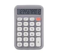 Calculadora de 12 dígitos para profesionales financieros con botón grande y pantalla transparente, calculadora de escritorio portátil financiera