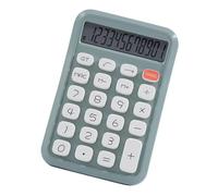 Calculadora de 12 dígitos para profesionales financieros con botón grande y pantalla transparente, calculadora de escritorio portátil financiera