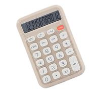 Calculadora de 12 dígitos para profesionales financieros con botón grande y pantalla transparente, calculadora de escritorio portátil financiera