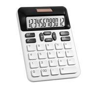 Calculadora de batería solar con pantalla extragrande y transparente de 12 para cálculos rápidos, calculadora solar con