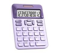 Calculadora de batería solar con pantalla extragrande y transparente de 12 para cálculos rápidos, calculadora solar con