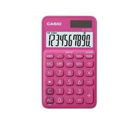 Calculadora de bolsillo Casio SL-310UC-RD 10 dígitos solar y batería fucsia