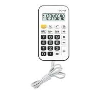 Calculadora de bolsillo, multifuncional para estudiantes, mini calculadora básica, portátil, suministros de oficina, herramientas de contabilidad con cuerda para la escuela y negocios (negro)