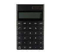 Calculadora de escritorio Calculadora de visualización de pantalla grande de 12 dígitos Portátil Dual Energy Thin Flat Color caramelo Creativo Botón grande Calculadora Cálculo exacto ( Color : Black )
