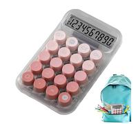 Calculadora de escritorio con botones mecánicos, dispositivo de entrada de llave manual, base antideslizante de mano, diseño de teclas de prensa táctil, equipo de cálculo de oficina, contabilidad de