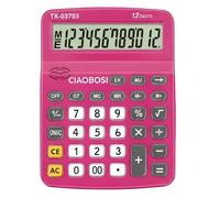 Calculadora de escritorio de 12 dígitos con función de voz y pantalla LCD