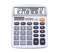 Calculadora de Escritorio de 12 dígitos con Pantalla LCD Grande y botón Sensible, Doble alimentación Solar y batería, función estándar para Oficina, hogar, Escuela, CD-2786
