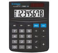 Calculadora de Escritorio DONAU Tech/K-DT4081-01 Función de raíz Cuadrada de 8 dígitos / 134 x 104 x 17 mm/Color: Negro/Calculadora con Pantalla de 8 dígitos