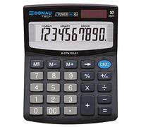 Calculadora de Escritorio DONAU Tech/K-DT4102-01 Función de raíz Cuadrada de 10 dígitos / 125 x 100 x 27 mm/Color: Negro/Calculadora con Pantalla de 10 dígitos