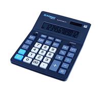 Calculadora de Escritorio DONAU Tech Office K-DT5122-01/ Pantalla de 12 dígitos/ 201 x 155 x 35 mm/Color: Negro/Calculadora de batería Solar de Doble Potencia/Diseño Compacto
