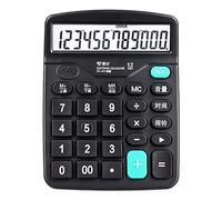 Calculadora de escritorio grande de 12 dígitos con pantalla LCD grande para uso escolar, hogar, oficina, contabilidad, finanzas