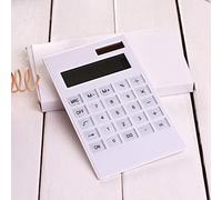 Calculadora de Escritorio: Pantalla Grande de 12 dígitos, energía Solar y batería, Fuente de alimentación Dual y Botones de Cristal, diseño ultradelgado para Oficina Comercial y