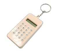 Calculadora de llavero - 9,5 x 6,7 x 0,8 cm, máquina de cálculo electrónica de dibujos animados, creativo de matemáticas ABS para decoración de bolsas de llaves, regalo de dispositivo de