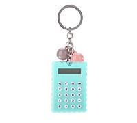 Calculadora de Llavero, Mini calculadora de Llavero portátil Estilo Galletas Lindas, Calculadora de Bolsillo con Pantalla de 8 bits para niños/Estudiantes(Verde)