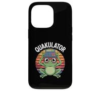 Calculadora de Palabras matemáticas Quakulator Frog Humor Nerd Carcasa para iPhone 13 Pro