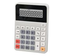 Calculadora de pantalla grande de 12 dígitos con pantalla inclinada, diseño portátil para cálculos eficientes y financieros, calculadora financiera