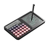 Calculadora de pantalla grande, tablero de escritura a mano, bloc de notas de 5.91 x 10.35 pulgadas, herramienta de matemáticas con función de protección ocular, calculadora de oficina en casa