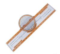 Calculadora de vuelo Aviación Plotter Circular Regla de cálculo para Aviación Entrenamiento de Vuelo Navegación Naranja ABS Plástico Medidor (CRP-5)