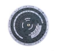 Calculadora de vuelo E6B-R, plotter de aviación circular con lado del viento y escalas para planificación de vuelos, velocidad, distancia, consumo de combustible y cálculo de altitud, plástico (E6B-R)
