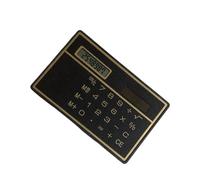 Calculadora delgada de energía solar, tarjeta de crédito de 3.35 x 2.09 pulgadas, no necesita batería para el hogar, oficina, escuela, calculadora solar portátil esencial